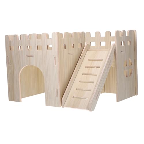 Abaodam Großes Nagerhaus aus Massivem Holz mit Treppe Geräumiges Kleintierversteck für Hamster Meerschweinchen Igel und Zwergkaninchen Natürliches Holzhaus für Drinnen Multifunktionales Abaodam Großes Nagerhaus aus Massivem Holz mit Treppe Geräumiges Kleintierversteck für Hamster Meerschweinchen Igel und Zwergkaninchen Natürliches Holzhaus für Drinnen Multifunktionales von Abaodam