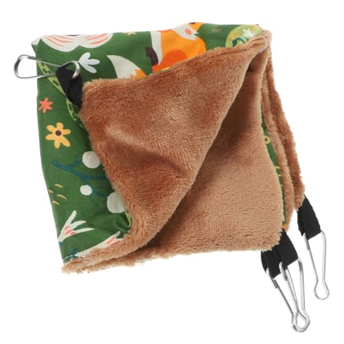 Abaodam Hamster Hängematte Für Kleintiere Bequeme Warme Schlafgelegenheit Aus Sicherem Material Für Hamster Ratten Und Andere Kleine Haustiere Große Grüne Version Für Jahreszeiten Abaodam Hamster Hängematte Für Kleintiere Bequeme Warme Schlafgelegenheit Aus Sicherem Material Für Hamster Ratten Und Andere Kleine Haustiere Große Grüne Version Für Jahreszeiten von Abaodam