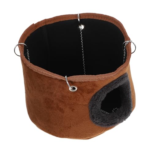 Abaodam Hängematte für Kleintiere Warmes Kuschelnest aus Weichem Hängendes Haustierbett für Ratten Hamster Chinchillas mit Edelstahlkette und Einfacher Abaodam Hängematte für Kleintiere Warmes Kuschelnest aus Weichem Hängendes Haustierbett für Ratten Hamster Chinchillas mit Edelstahlkette und Einfacher von Abaodam