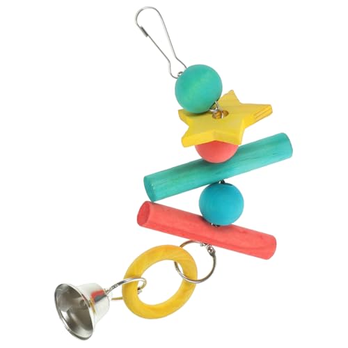 Abaodam Hängendes Papageienspielzeug Aus Holz Kauspielzeug Für Vögel Vogelkäfig-Spielzeug Beißfestes Vogelspielzeug Hängendes Spielzeug Für Papageien Vogelzubehör Für Käfige von Abaodam