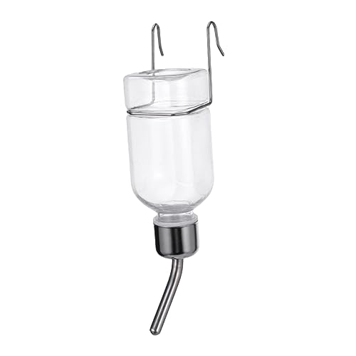 Abaodam Hängende Wasserflasche für Kleintiere Automatischer Futterautomat für Katzen und Tragbar für Reisen zu Befestigen Haustierzubehör S von Abaodam