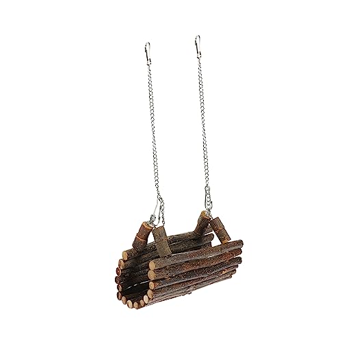 Abaodam Hängendes Hamster aus Holz Sichere Tunnel Design Spielzeuge für Hamsterkäfige für Nager und Kleine Haustiere Langlebig und Installieren Abaodam Hängendes Hamster aus Holz Sichere Tunnel Design Spielzeuge für Hamsterkäfige für Nager und Kleine Haustiere Langlebig und Installieren von Abaodam