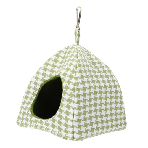 Abaodam Hängendes Vogelbett Parakeet Nest Hängematte Kleintier Schlafplatz Winternest für Wellensittiche und Kleine Papageien Strapazierfähiges Gemütliches Schlafzubehör von Abaodam