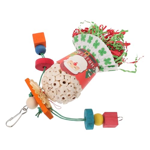 Abaodam Hängendes Papageien-Spielzeug Aus Naturholz Kauspielzeug Für Vögel Multifunktionales Spielzeug Zur Entspannung Und Dekoration Im Vogelkäfig Langlebig Und Sicher Für Haustiere von Abaodam