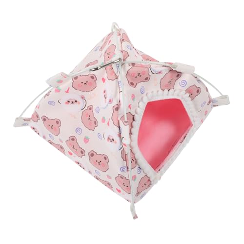 Abaodam Kleines Haustier-Zelt Für Hamster Plüsch Nest Für Kleine Nager Gemütlicher Schlafplatz Und Versteck Für Kaninchen Und Meerschweinchen Mit Dekorativem Design Abaodam Kleines Haustier-Zelt Für Hamster Plüsch Nest Für Kleine Nager Gemütlicher Schlafplatz Und Versteck Für Kaninchen Und Meerschweinchen Mit Dekorativem Design von Abaodam