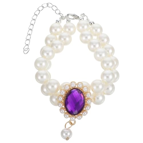 Abaodam Halskette Mit Haustierperlen Dekoratives Katzenhalsband Wiederverwendbares Welpenhalsband Katzenhalsband-anhänger Kleiner Kätzchenkragen Halskette Mit Hundeketten Violett Abs Abaodam Halskette Mit Haustierperlen Dekoratives Katzenhalsband Wiederverwendbares Welpenhalsband Katzenhalsband-anhänger Kleiner Kätzchenkragen Halskette Mit Hundeketten Violett Abs von Abaodam