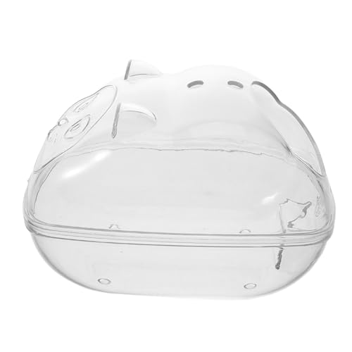 Abaodam Hamster Badewanne Zubehör Für Hamsterbetten Hamsterbadewanne Aus Kunststoff Badewanne Kleiner Tiertoiletten Hamsterbett Aus Kunststoff Futternapf Für Hamster Pp Transparent von Abaodam