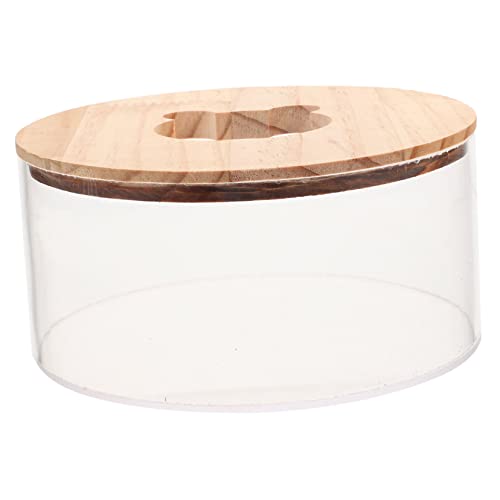 Abaodam Hamster Badewanne mit Holzdeckel Transparente Sandbadbox für Meerschweinchen und Ratten Multifunktionale Toilette und Sauna für Kleintiere für Stilvolles Zuhause Abaodam Hamster Badewanne mit Holzdeckel Transparente Sandbadbox für Meerschweinchen und Ratten Multifunktionale Toilette und Sauna für Kleintiere für Stilvolles Zuhause von Abaodam