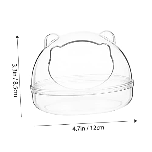 Abaodam Hamster Badezimmer Badewanne mit Rutschfestem Boden Transparentes Abnehmbares Sandbad für Kleine Haustiere Stabiler Hamster Badraum zur Einfachen und Gesundem Badespaß Abaodam Hamster Badezimmer Badewanne mit Rutschfestem Boden Transparentes Abnehmbares Sandbad für Kleine Haustiere Stabiler Hamster Badraum zur Einfachen und Gesundem Badespaß von Abaodam