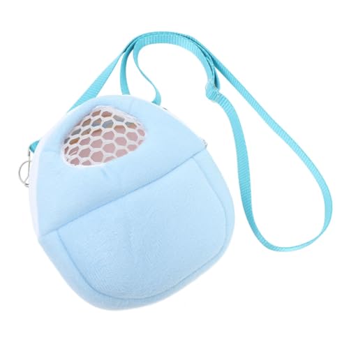 Abaodam Hamster Baumwollnest Hamster -trägertasche Hasenträger Für Kaninchen Rattenträger Hamster -Rucksack Tragetuch Für Tiere Meerschweinchen Rucksack Igel Zubehör Sky-Blue Samt von Abaodam