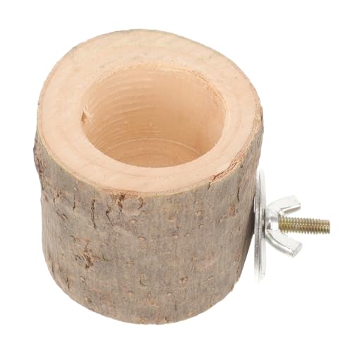 Abaodam Hamster Futter Schale aus Holz Hängend Waschbar Robuste Futterschale für Kleine Nagetiere Wie Hamster Meerschweinchen Igel Futter und Wassernapf für Käfige Langlebig und Leicht zu von Abaodam