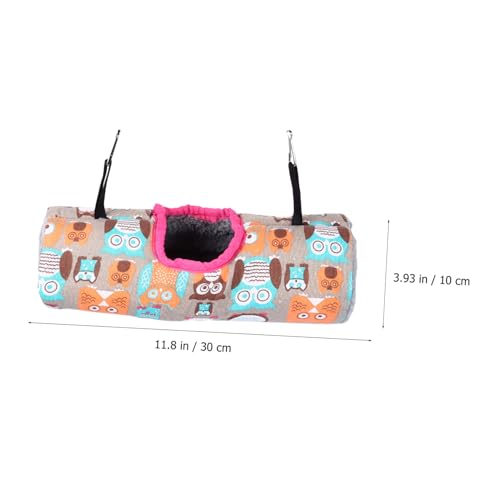 Abaodam Hamster Hängematte Tunnel Warmbett aus Plüsch und Leinen mit Metallhaken Warmes Sicheres Schlafnest für Kleintiere Wie Hamster Chinchilla und Frettchen Einfache Befestigung im Abaodam Hamster Hängematte Tunnel Warmbett aus Plüsch und Leinen mit Metallhaken Warmes Sicheres Schlafnest für Kleintiere Wie Hamster Chinchilla und Frettchen Einfache Befestigung im von Abaodam