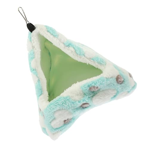 Abaodam Hamster Hängematte Vogelschlafhütte Kleines Tierbett Nest Für Haustier Versteckbett Für Hamster Ruhebett Für Hamster Tragbares Hamsternest Hamsterschutzhaus Baumwolle Light Green von Abaodam