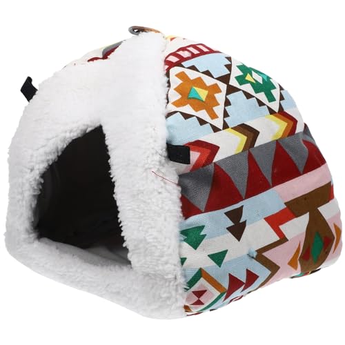 Abaodam Hamster Hängematte Winterfestes Gemütliches Nest für Kleintiere aus Atmungsaktivem Baumwollmaterial für Hamster Meerschweinchen und Chinchillas Große in Sanften Farben Abaodam Hamster Hängematte Winterfestes Gemütliches Nest für Kleintiere aus Atmungsaktivem Baumwollmaterial für Hamster Meerschweinchen und Chinchillas Große in Sanften Farben von Abaodam