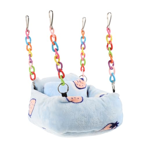 Abaodam Hamster Hängematte für Käfig Bunte Hängende Schlafgelegenheit für Ratten Frettchen Meerschweinchen Format mit Erdbeermuster Einfache Kreatives Design Abaodam Hamster Hängematte für Käfig Bunte Hängende Schlafgelegenheit für Ratten Frettchen Meerschweinchen Format mit Erdbeermuster Einfache Kreatives Design von Abaodam