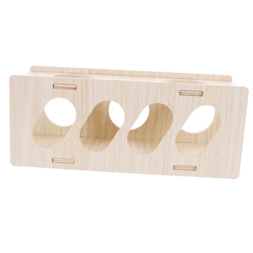 Abaodam Hamster Holz Tunnel Hamsterversteck Und Hamsterhaus Für Tunnel Entdeckung Und Versteckmöglichkeiten Naturholz Für Kleintiere Und Nager von Abaodam