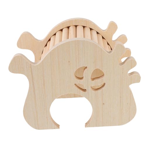 Abaodam Holz Hamsterversteck Mit Treppe Robust Und Sicher Für Zwerghamster Ratten Und Kleine Nager Mehrzweck-Nest Für Spiel Ruhe Und Futter Haustier Zubehör Für Käfige Und Gehege von Abaodam