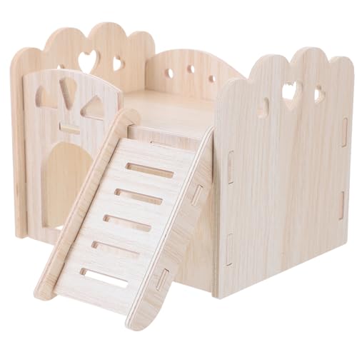 Abaodam Hamster Holzhaus Versteck Holzspielhaus Multifunktional Kleintierhaus für Meerschweinchen Eichhörnchen Natürliche Holzunterkunft Verstecken Klettern und Ausruhen Abaodam Hamster Holzhaus Versteck Holzspielhaus Multifunktional Kleintierhaus für Meerschweinchen Eichhörnchen Natürliche Holzunterkunft Verstecken Klettern und Ausruhen von Abaodam
