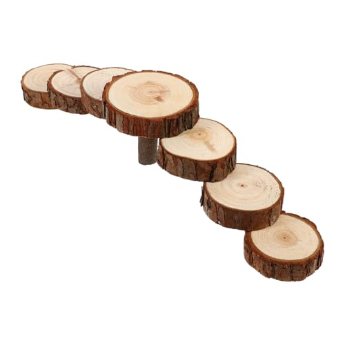 Abaodam Hamster Kletterleiter Spielplatz aus Holz Kletterspielzeug für Meerschweinchen Plattform für Kleintiere Natürliche Holzoberfläche für Sicheren Spielspaß von Abaodam