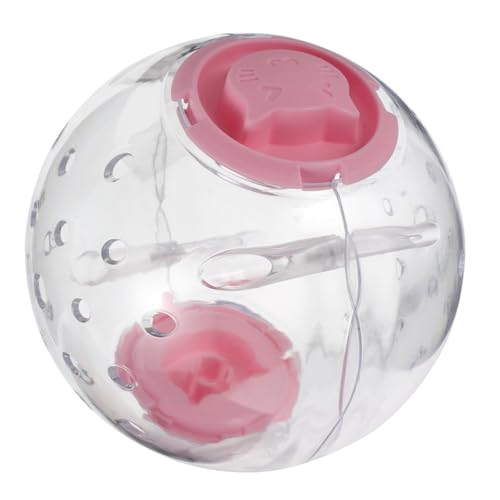 Abaodam Hamster Laufball Hamster Laufrad Hamster-aktivitätsspielzeug Laufrad Für Hamster Menschliches Hamsterrad Hamster-fitnessball Hamsterspielzeug Und Zubehör Plastik Rosa von Abaodam