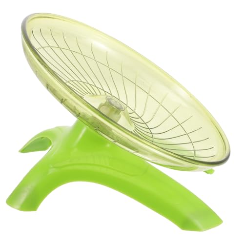 Abaodam Hamster Laufrad mit Stand Lautloses für Chinchillas Meerschweinchen und Kleine Tiere Kreatives Design für Gesunde Aktivitäten und Spaß für Haustierbedarf Matcha Grün von Abaodam