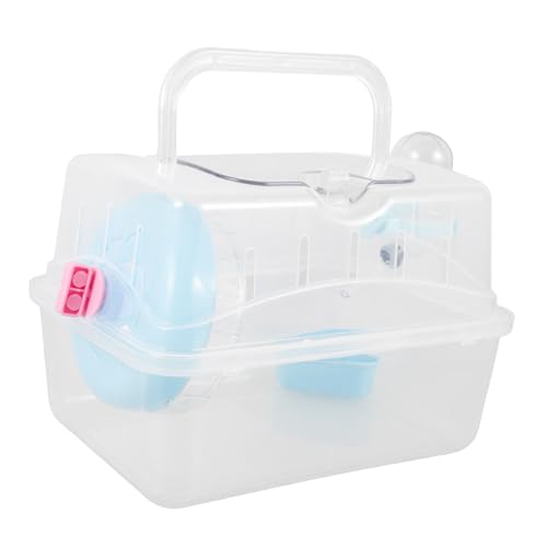 Abaodam Hamster Reisebox Tragetasche für Kleintiere Transportbox für Hamster Mäuse und Andere Haustiere für Outdoor Aktivitäten und Reisen von Abaodam