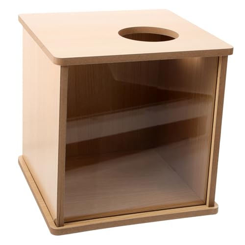 Abaodam Hamster-Sand-Badebox mit klarem Design, gemütliches Beobachtungsnest für Haustiere für schüchterne Hamster, multifunktionales Haustierbad und Spielbereich von Abaodam
