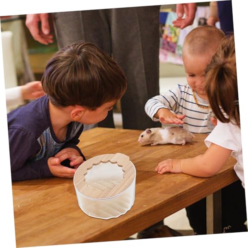 Abaodam Hamster Sandbad Behälter aus Bruchfestem Material Multifunktional als Toilette und Badewanne Leicht zu Reinigen Stabiler Kleintierbadpool für Hamster Mäuse Chinchillas und Weitere von Abaodam