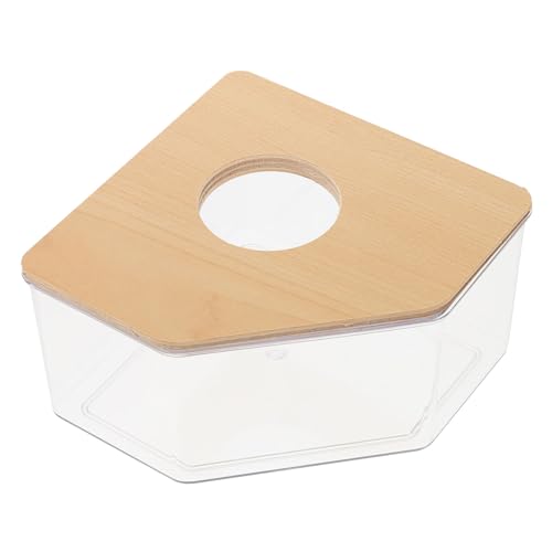 Abaodam Hamster Sandbad Box Transparent Sandbad und Toilette Multifunktional für Kleine Haustiere Wie Hamster Rennmäuse Chinchillas Leicht zu Reinigen und Kompakt von Abaodam