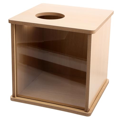 Abaodam Hamster Sandbad Box aus Holz und Grabungsraum für Kleintiere Fördert das Natürliche Grabverhalten Einfach zu Reinigen für Gesunde Fellpflege und Entspannende Sandbäder von Abaodam