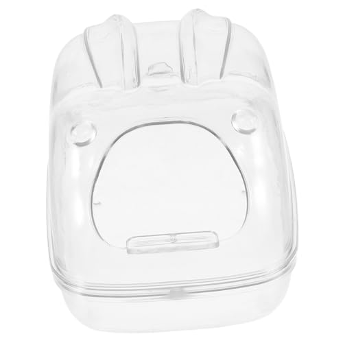 Abaodam Sandbadebox Für Kleine Haustiere Kunststoff Hamster-badebecken Chinchilla-meerschweinchen-badewanne Hamster-Toilette Kompaktes Design Mit Spritzwasserschutz Für Sandbäder Und von Abaodam