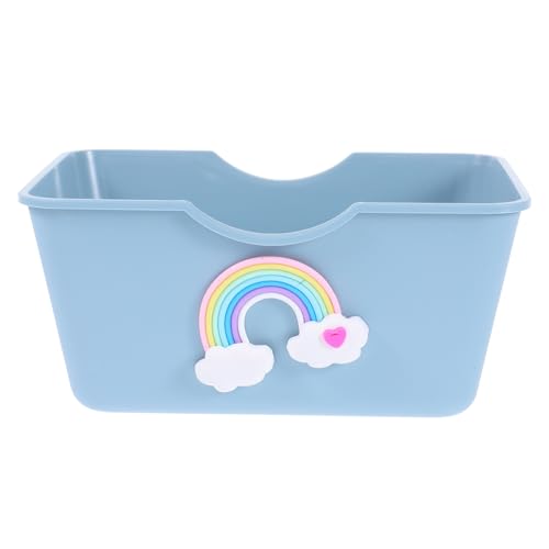 Abaodam Hamster Toilette Hamsterwanne Hamsterhaut Hamster Duschbadewanne Rennmaus-Badewanne Hamster -Versteck Hamster Gehege Chinchilla-Hütte Toilettenfigur Abs Sky-Blue von Abaodam