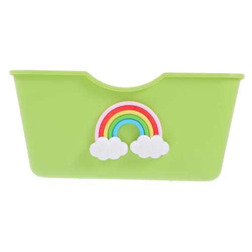 Abaodam Hamster Toilette Rennmaus-Badewanne Lebensraum für Ratten Hamsterwanne Hamsterhaut Hamster Duschbadewanne Toilettendeckel Toilettenfigur Hamsterhaus Abs Light Green von Abaodam