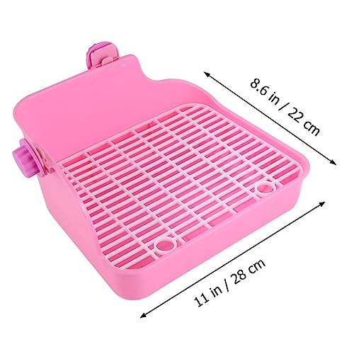 Abaodam Hamster Toilette Trainer für Kleintiere Pinkes Potty Training für Kaninchen Chinchillas Meerschweinchen und Frettchen mit Wanddesign zur Sauberkeit im Zufällige Zufällige Farbe Abaodam Hamster Toilette Trainer für Kleintiere Pinkes Potty Training für Kaninchen Chinchillas Meerschweinchen und Frettchen mit Wanddesign zur Sauberkeit im Zufällige Zufällige Farbe von Abaodam