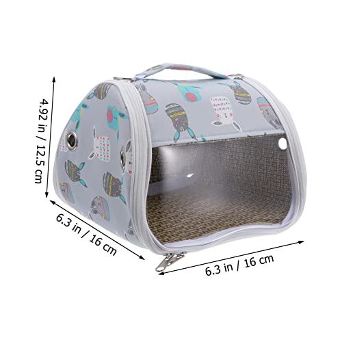 Abaodam Hamster Tragetasche für Kleintiere Atmungsaktive Portable Schultertasche für Ausflüge und Reisen Geeignet für Hamster Meerschweinchen Eichhörnchen mit Warmem Innenfutter Abnehmbar von Abaodam