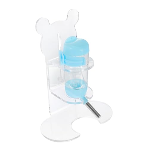 Abaodam Hamster Trinkflasche mit Acrylhalter Teiliges aus Auslaufsicherem Wasserspender für Kleine Haustiere Wie Zwerghamster und Igel Kompakt Leicht zu Befüllen und Reinigen für Käfige von Abaodam