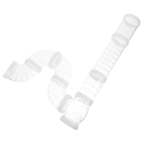 Abaodam Hamster Tunnel Set Transparent Rohre DIY Verbindungsspielzeug für Hamster Kleintiere Spieltunnel Bewegungsspielzeug von Abaodam