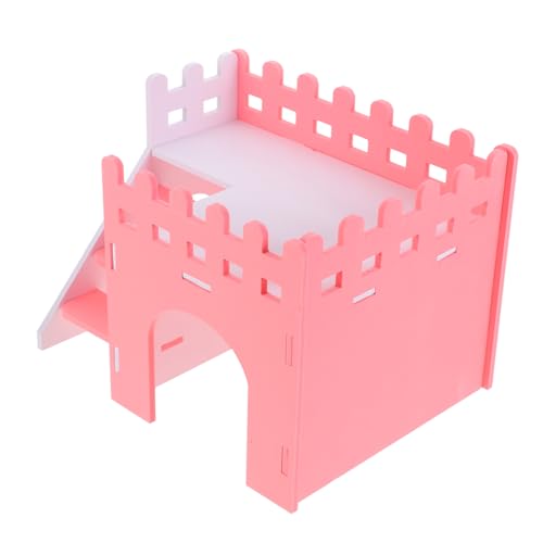 Abaodam Hamster Versteck Haus aus Bruchsicherem Material Glatte Oberfläche Robustes Kleintier Doppelstockhaus Pflegeleicht Geräumig für Hamster Meerschweinchen Chinchilla Igel und Abaodam Hamster Versteck Haus aus Bruchsicherem Material Glatte Oberfläche Robustes Kleintier Doppelstockhaus Pflegeleicht Geräumig für Hamster Meerschweinchen Chinchilla Igel und von Abaodam