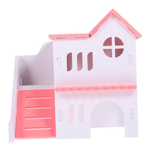 Abaodam Hamster Versteck Haus aus Stabilem Material Buntes Kleines Villa Versteck Geeignet für Zwerghamster Meerschweinchen und Kleine Kleintiere Langlebig und Spielerisch als Tunnel von Abaodam