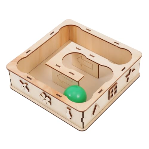 Abaodam Spielzeughamster Labyrinth Haus Kreatives Kleintierspielzeug Aus Holz Versteck Für Hamster Rennmäuse Und Chinchillas Leicht Zu Reinigender Pet Spielplatz von Abaodam