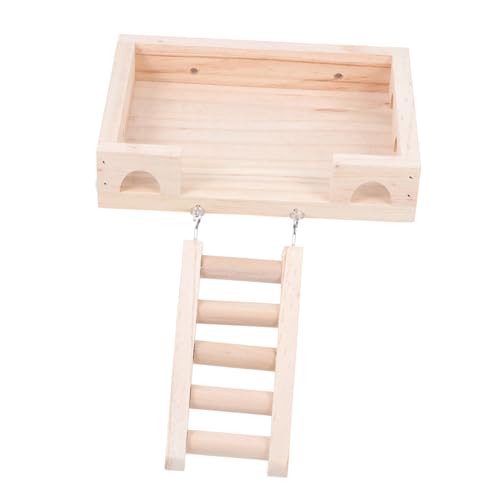 Abaodam Hamster aus Holz mit Stehende für Hamster Sicheres für Käfige Fördert Bewegung und Koordination für Kleine Haustiere Stufige Abaodam Hamster aus Holz mit Stehende für Hamster Sicheres für Käfige Fördert Bewegung und Koordination für Kleine Haustiere Stufige von Abaodam