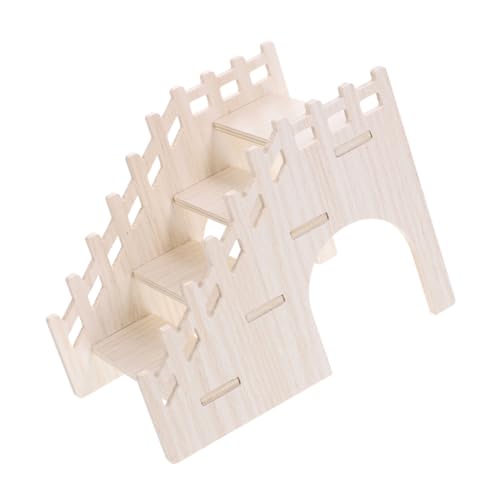 Abaodam Hamster holzspielzeug Hamster Hamster Spielplatz Hamster zubehör Haustier Kleintier zubehör Rattenversteck aus Holz Hamsterspielzeug Rattenvorräte hölzern Khaki von Abaodam