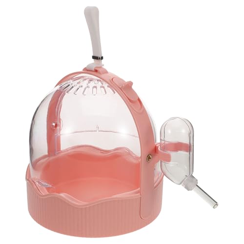 Abaodam Hamster-reisekäfig Für Draußen: Tragbarer Transportkäfig Für Haustiere, Kleintiere, Transportkäfig Mit Wasserflasche Für Hamster, Kleintiere, Rennmäuse von Abaodam