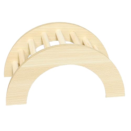 Abaodam Hamster-spielzeugbrücke Haustier Kletterplattform Für Kleintiere Brückenrampen, Kauspielzeug Nagetier Brücke Für Kleine Tiere Klettern Hamsterspielzeug Rattenbeißspielzeug Hölzern von Abaodam