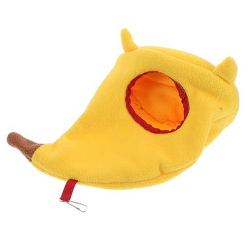 Abaodam Hamsterbett in Bananenform, warm, gemütlich, Baumwolle, Nest für Kleintiere, Meerschweinchen, Zwerghamster, Papageien, andere Haustiere, Hängemattenzubehör Abaodam Hamsterbett in Bananenform, warm, gemütlich, Baumwolle, Nest für Kleintiere, Meerschweinchen, Zwerghamster, Papageien, andere Haustiere, Hängemattenzubehör von Abaodam