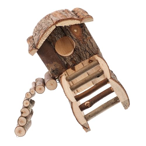 Abaodam Hamsterhaus Aus Holz Für Hamsterkäfig Als Spielplatz Und Versteck Für Meerschweinchen Rennmäuse Und Chinchillas Haushaltszubehör Für Zuhause von Abaodam