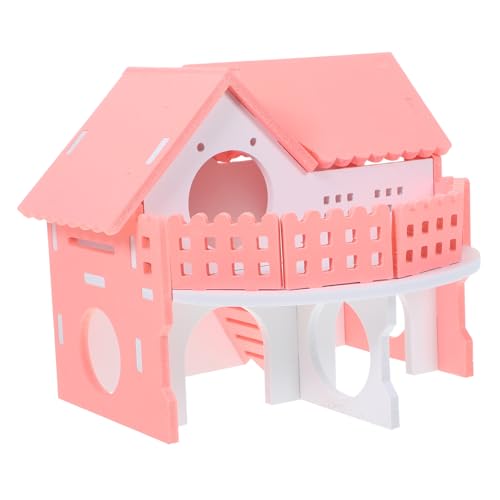Abaodam Hamsterhaus Kleintier Versteck mit Spielplatz Kleines Nagerhaus für Hamster Meerschweinchen und Kaninchen Ruhiger Rückzugsort und Spielhaus Weiß Geeignet für Käfighaltung Abaodam Hamsterhaus Kleintier Versteck mit Spielplatz Kleines Nagerhaus für Hamster Meerschweinchen und Kaninchen Ruhiger Rückzugsort und Spielhaus Weiß Geeignet für Käfighaltung von Abaodam