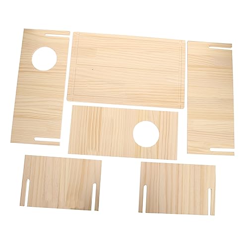 Abaodam Hamsterhaus aus Holz für Chinchillas und Tiere, natürliches Material für Komfort und Haltbarkeit, Schlaf- und Spielplatz, 1 Stück Abaodam Hamsterhaus aus Holz für Chinchillas und Tiere, natürliches Material für Komfort und Haltbarkeit, Schlaf- und Spielplatz, 1 Stück von Abaodam
