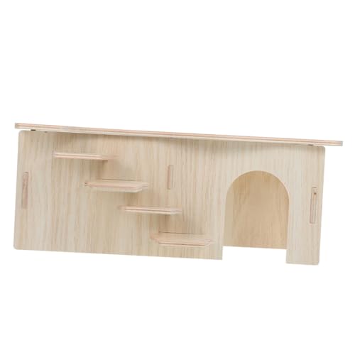 Abaodam Hamsterhaus aus Holz mit Rampe Großes Zweistöckiges Versteck für Kleintiere Wie Meerschweinchen Kaninchen und Hamster Robustes Spiel Schlafhaus für Nagetiere Abaodam Hamsterhaus aus Holz mit Rampe Großes Zweistöckiges Versteck für Kleintiere Wie Meerschweinchen Kaninchen und Hamster Robustes Spiel Schlafhaus für Nagetiere von Abaodam