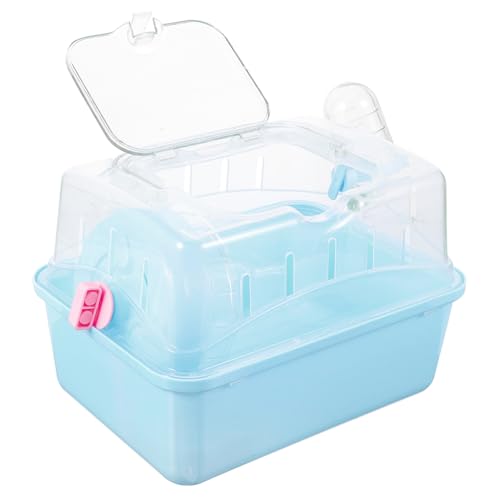 Abaodam Hamsterkäfig mit Tragetasche für Kleintiere Tragbarer Outdoor Hamsterkäfig mit Belüftung für Reisen Chinchillas aus Langlebigem Kunststoff von Abaodam